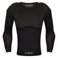 Image of black mountain bike jacket with built-in protective pads